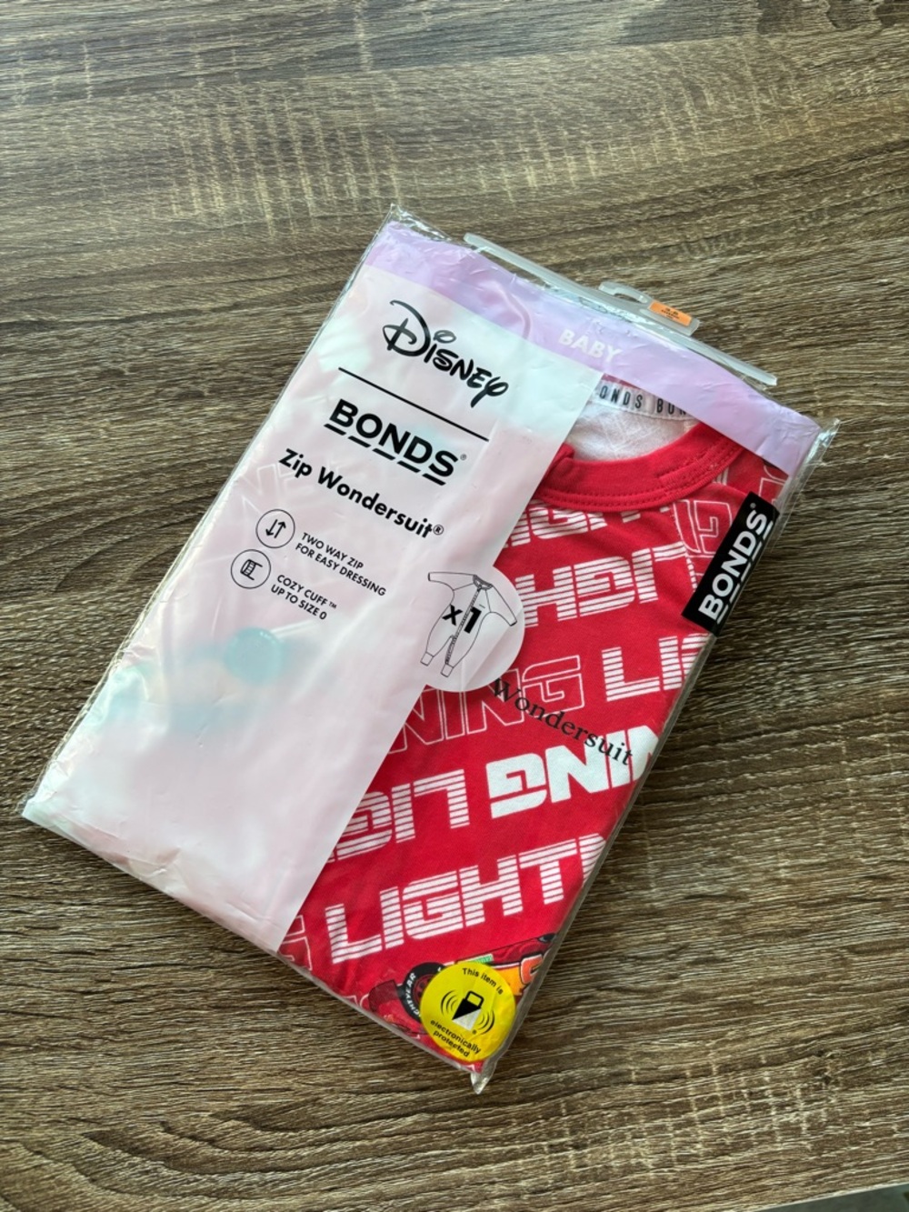 Bonds Red Disney Zip Wondersuit with White Graphic